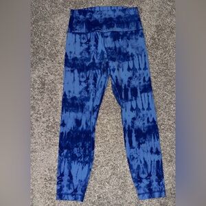 Blue Tie-Dye Lululemon Align leggings